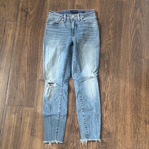 Lucky Brand Light Blue Distressed Skinny Jeans